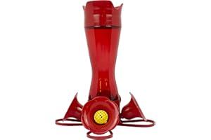 Perky-Pet Red Hummingbird Feeder - Pinch Waist Design for Easy Feeding - Humming bird Feeder for Outdoors - 403CP - 8 oz Capacity