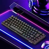 KOORUI 60% Mechanical Gaming Keyboard 69 Keys Blue Switch RGB Backlit view 6