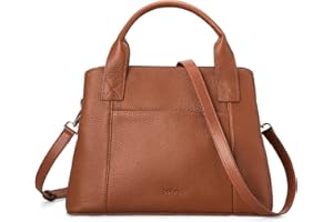 befen Genuine Leather Handbag for Women Small Soft Satchel Tote Bags Crossbody Shoulder Purses with Zipper