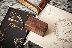 MUUJEE Engraved Ring Box (Two Become One) - Wedding