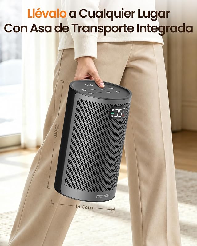 Calefactor Bajo Consumo 1500W, 3 Modos Calefactor Cerámico PTC — foto 8 de 8