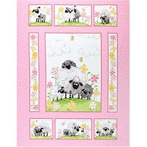 Amazon.com: Susybee Lal The Lamb Lal In Meadow Kiwi, Fabric by the ...