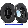 SOULWIT Cooling Gel Ear Pads Cushions Replacement for Bose QuietComfort 45 (QC45)/QuietComfort SE (QC SE)/New Quiet Comfort Wireless Over-Ear Headphones, Earpads with Ice Silk Fabric - Black