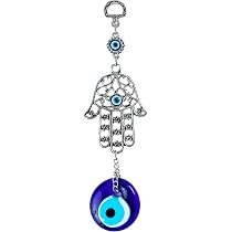 Pendentif Mauvais œil Bleu Hibou Et Lune – Décoration Et Protection, Idée Cadeau Originale - 9