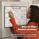 Smart Panda Magnetic Fridge Whiteboard Calendar Monthly Planner with 4 Colour view 3