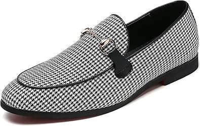 men's plaid loafers