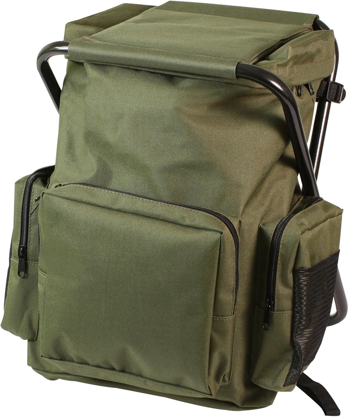 backpack with chair attached