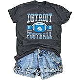 Football Shirts Women Game Day Tshirt Football Outfits Team Fan Gifts Tee Tops