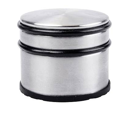 Round 1 1 Kg Heavy Stainless Steel Door Stopper Rubber Protector Floor Stop Wedge