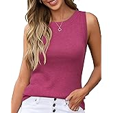 Arach&Cloz Women's Wool Blend Sweaters Non See Through All-Season Business Casual Tank 2026