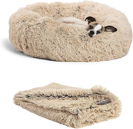 best friends by sheri luxury faux fur donut cuddler 36