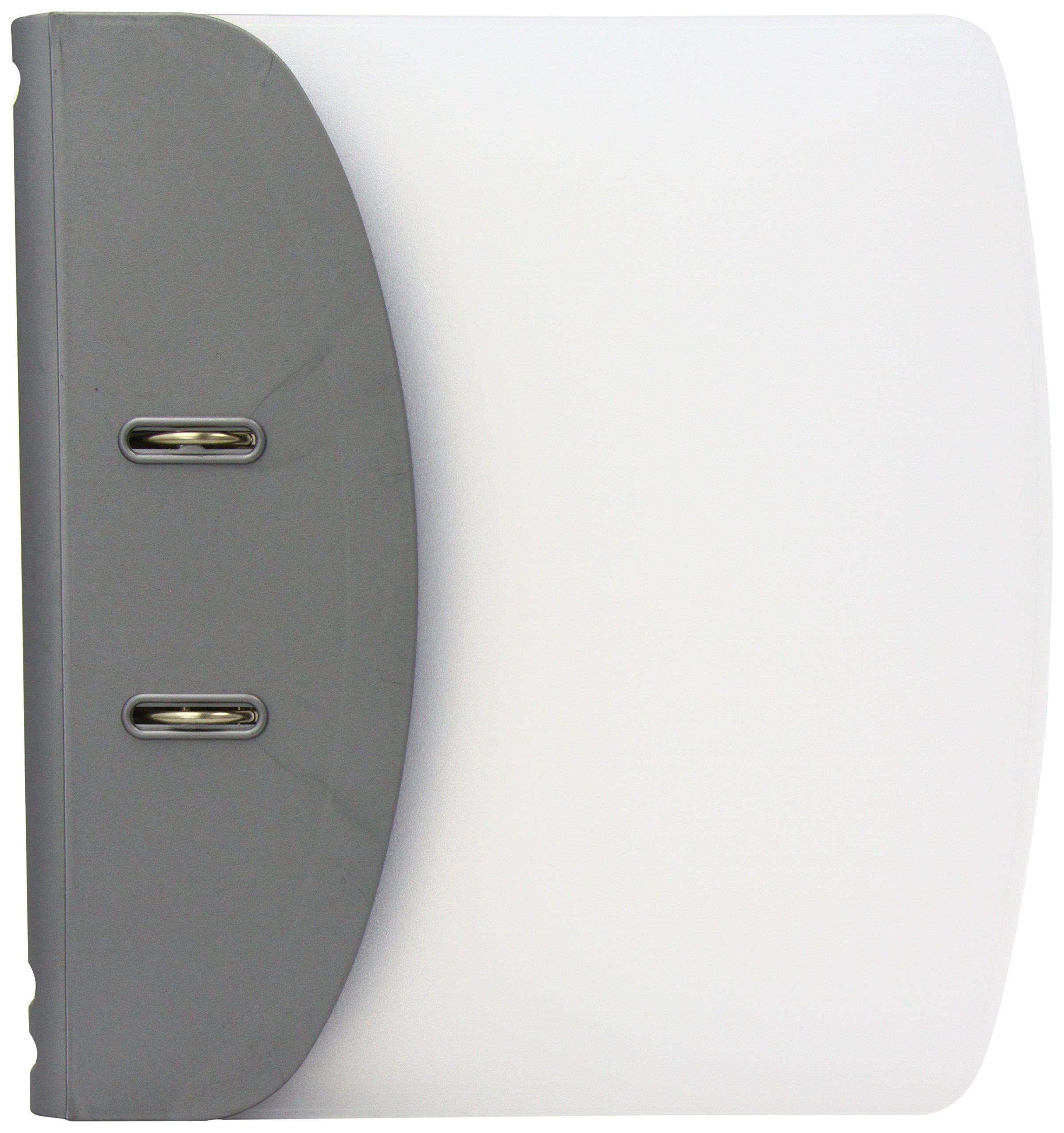 Hermes 832006 A4 8 cm Lever Arch File Heavy Duty Capacity Metallic - Silver