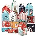 DIY Christmas Advent Calendar Boxes to Fill, 25 Numbered Empty Advent Calendar Houses Boxes, 2025 Countdown Advent Calendars 
