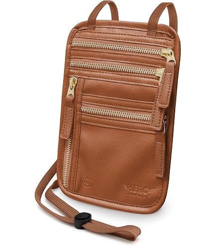 Amazon.com | LANNSYNE Full Grain Leather Travel Wallet, Leather