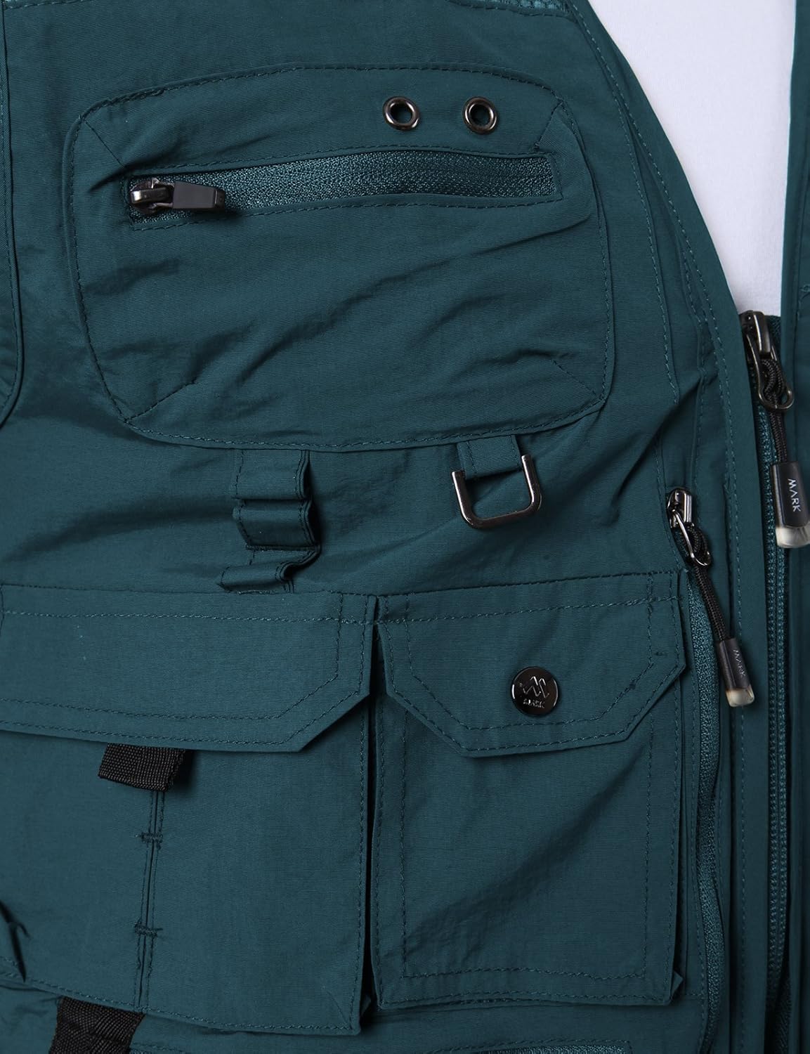 H2H Men's 100% Cotton Outdoor Multi Pocket Vest GREEN US M/Asia L (KMOV0143) at  Men’s Clothing store