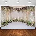 CSFOTO 10x7ft Wedding Backdrop for Cradle Ceremony Background for Proposal Flowers Curtain Wedding Ceremony Banner Bridal Shower Background Mother's Day Floral Marriage Backdrop