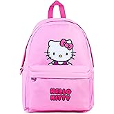 Hello Kitty Girls Backpack with Zipped Front Pocket, Adjustable Strap For School