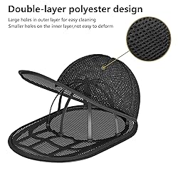ADDUDU Hat Washer Cage, Snap-Lock Design, Foldable