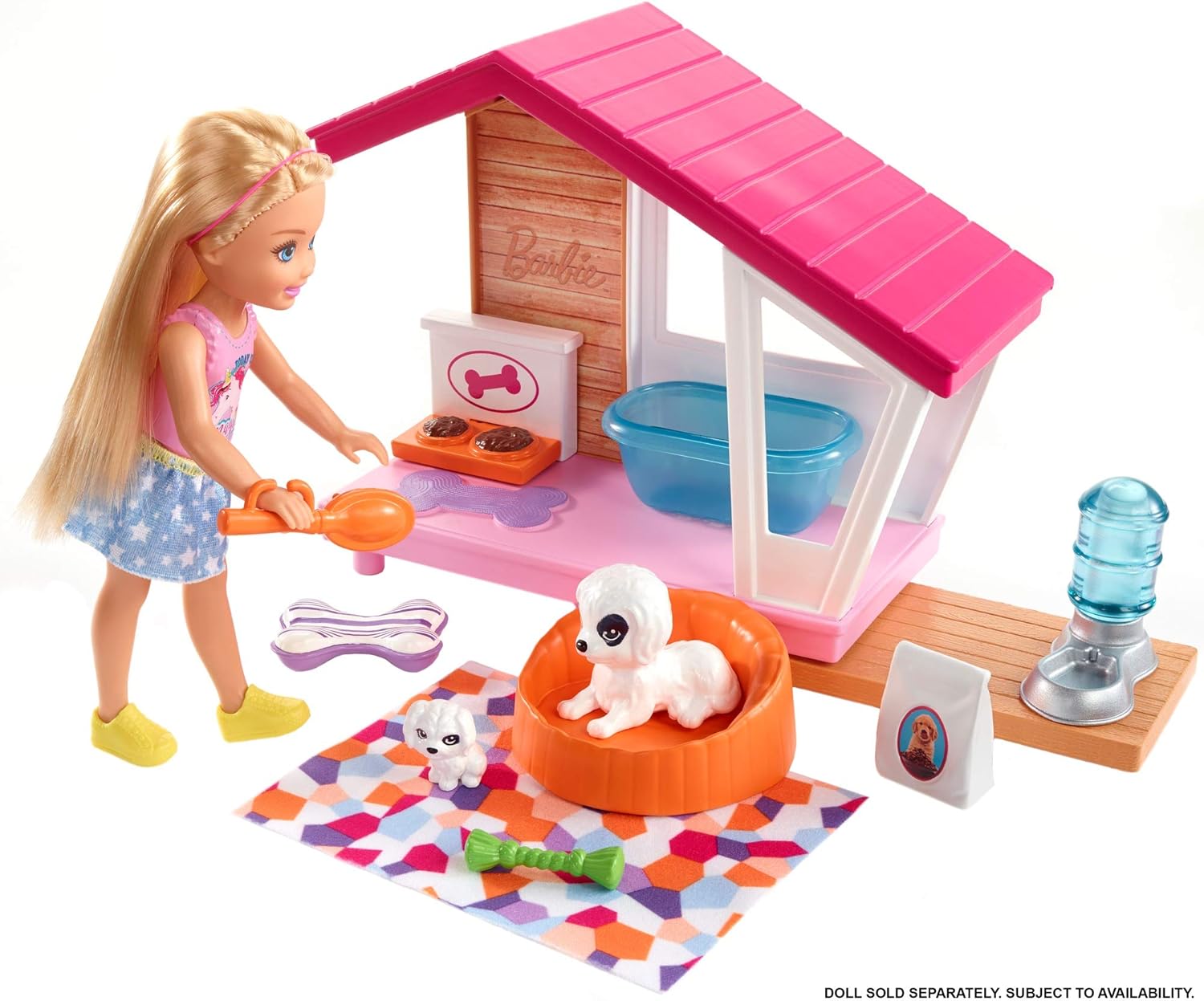 barbie puppy house playset