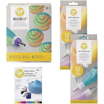 Wilton Color Swirl Dreifarbige Koppler für Cupcakes, 23 Teile