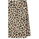AJIPUX Leopard Towels 16x24 Inch, Cheetah Print Gifts for Women, Maximalist Leopard Decorative Hand Towels for Kitchen Home Bathroom