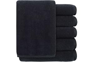 Sinland 6 Pack Microfiber Facial Cleansing Cloths Plush Makeup Removing Cloths Fast Drying Washcloth with Silky Satin Edging 