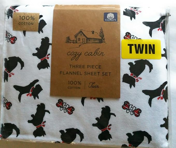 Amazon.com: Cozy Cabin Scottie Dog and Bones Three ...