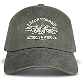 Lucky Brand Classic Cotton Hat | Adjustable | Dad Hat | Baseball Cap | Golf | Fishing | Low Profile | 5 Panel Design