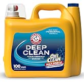 ARM &amp; HAMMER Deep Clean Stain Formula OxiClean Max Force Laundry Detergent | Stain Formula, Sparkling Clean Scent, 100 Loads, 150 fl oz