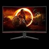 AOC C32G2ZE 32 Inch FHD 240Hz 1ms MPRT VA Curved Gaming Monitor AMD FreeSync view 3