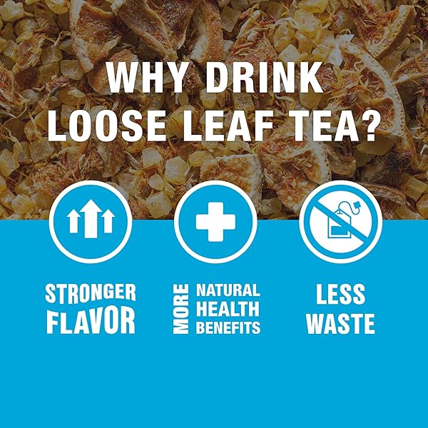 TIESTA TEA MAUI MANGO, LOOSE LEAF, MANGO PINEAPPLE HERBAL TEA, PREMIUM NON-CAFFEINATED FRUIT BLEND, MAKES HOT OR ICED & BREWS UP TO 25 CUPS, 2.2 OUNCE RESEALABLE POUCH