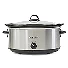 Crock-Pot SCV700SS Stainless Steel 7-Quart Oval Manual Slow Cooker, 7 Quart