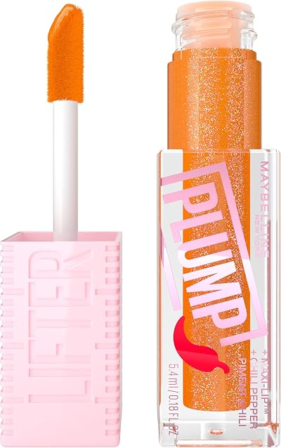 New York Lifter Plump Lip Gloss Chili Pepper Hot Honey 0.28oz
