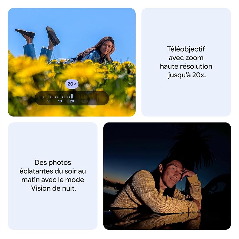 Pixel 10 – Smartphone Android débloqué avec Gemini, Triple Appareil Photo arrière avancé, Plus de 24 Heures d'autonomie et écran Super Actua 6,3″ – Noir Volcanique, 128GB