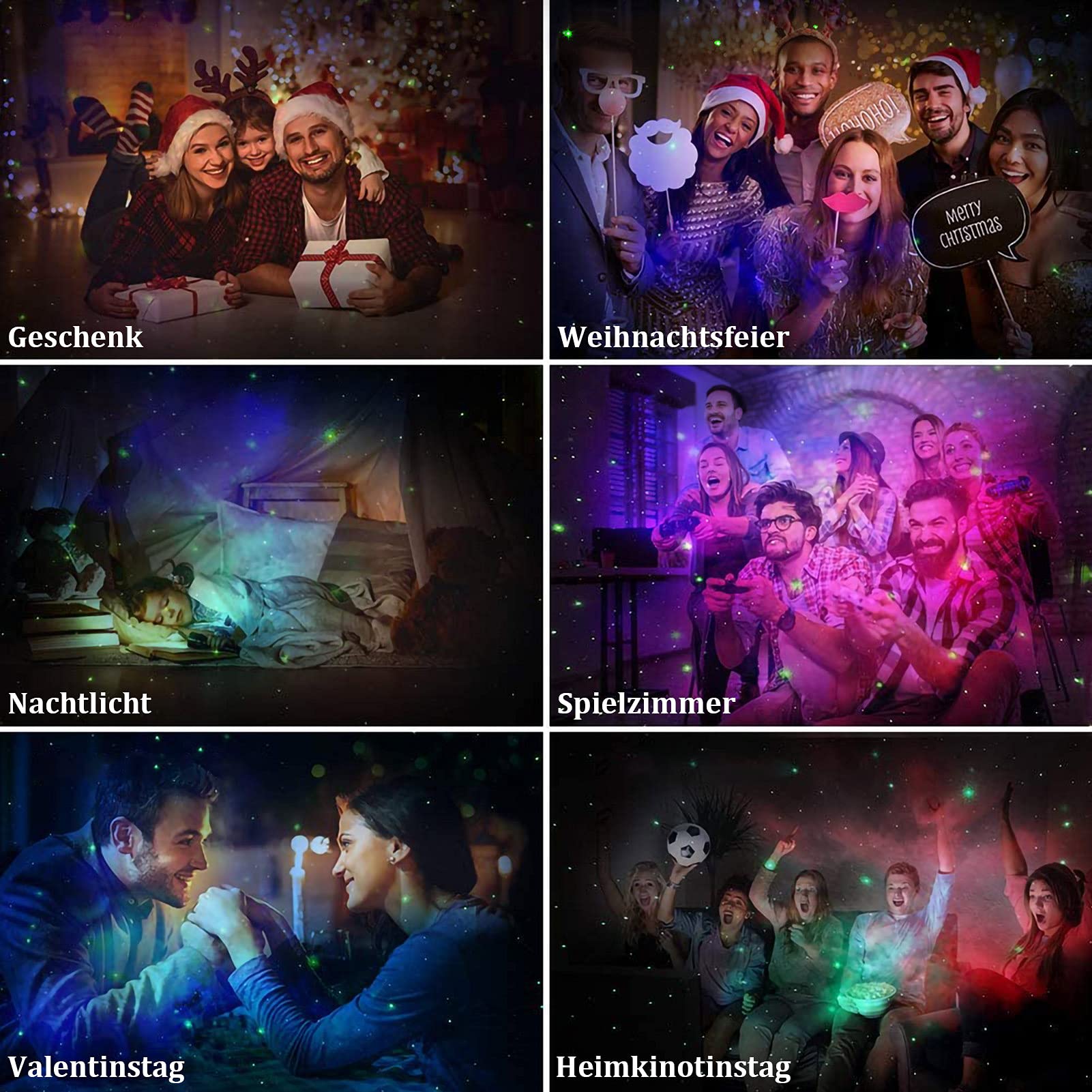 LED Smart Starry Sky Projector, WiFi LED Star Projector 3D Galaxy with App Voice Control, Timer, Compatible with Alexa Google Assistant