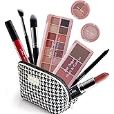 Hot Sugar All in One Makeup Kit, Makeup Set for Women, Girls Makeup Kit for Teens with Eyeshadow, Blush, Contour, Highlighter, Concealer, Lipstick, Lip Gloss, Eyeliner and Brush (Black)
