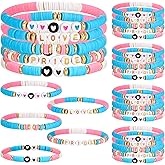 Tondiamo 30 Pcs Rainbow Gay Pride Bracelets LGBT Support Wristbands for Pride Day Month Parades Decorations Party Supplies