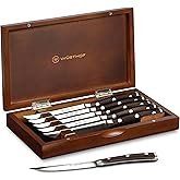 Wusthof IKON Blackwood 6 Piece Steak Knife Set with Case
