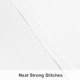 NTBAY Silk Satin Pillowcases 50x75cm - 2 Pack White for Hair & Skin view 3