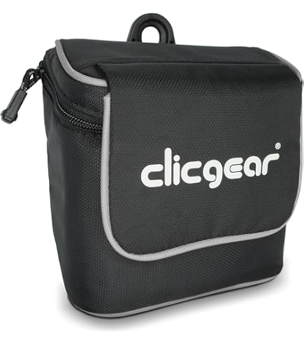 Clicgear Golf Bag Rain Cover – Waterproof Nylon Club & Gear Protection – Universal Fit for Push Carts – Easy Access Zippers, Clip-On Straps & Storage Bag Included (Black), Golf Cart Accessories