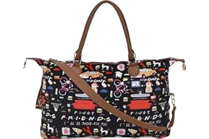 XINBLUECO Weekender Bag Duffle Bag For Women Large Travel Tote Bag Overnight Weekend Bags With Shoulder Strap Cow Leopard Atzec…