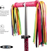 Micro Eco Scooter Ribbons Rainbow 30 Strands Handlebar Tassels view 3