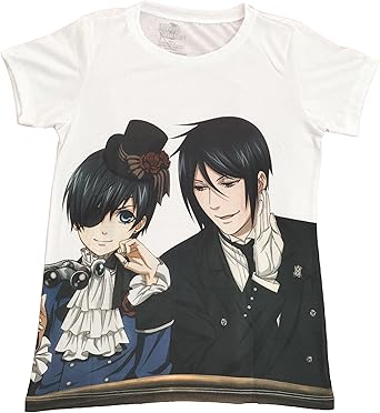 Amazon Com Black Butler 2 Sebastian And Ciel Girls T Shirt Clothing
