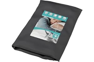 PLANETOFBAMBOO Bamboo Viscose Wedge Pillow Case Cover 24" W x 24" L x 10" H, Moisture-Wicking, Cooling and Breathable Wedge Pillow Cover with Zipper