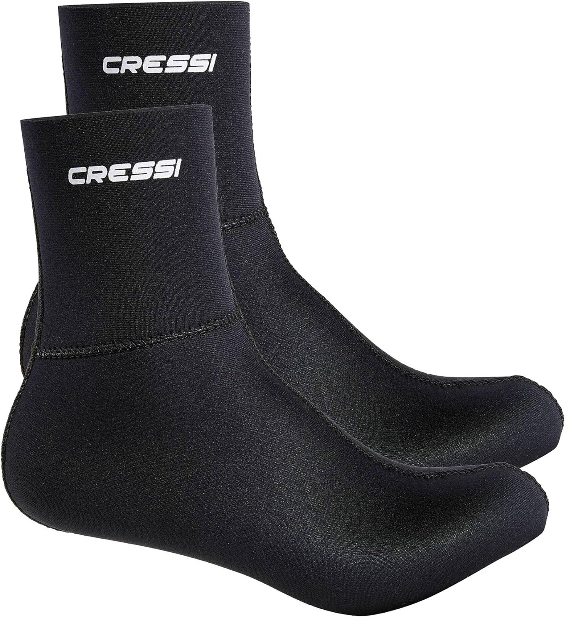 Cressi Unisex Adult Neoprene Resilient 5mm Ultra Stretch Diving Socks - Black, Large