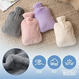 URBZUE 2L Hot Water Bottle with Fluffy Cover Large Heat Pack view 4
