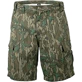 Men's Cargo Shorts - Durable Camo Cargo Shorts for Men-Mens Shorts Cargo with Mossy Oak Print - Ideal for Hiking and Camping