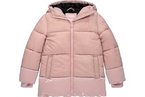 Juicy Couture Girls Coat, Faux Fur Hooded Winter Jacket, Warm Padded Parka Hoodie, Kids Heavyweight Winter Coat