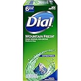 Dial Antibacterial Bar Soap, Mountain Fresh, 3.2 Ounce, 6 Bars