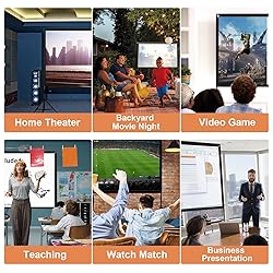 Projector Screen and Stand, Towond 100 inch